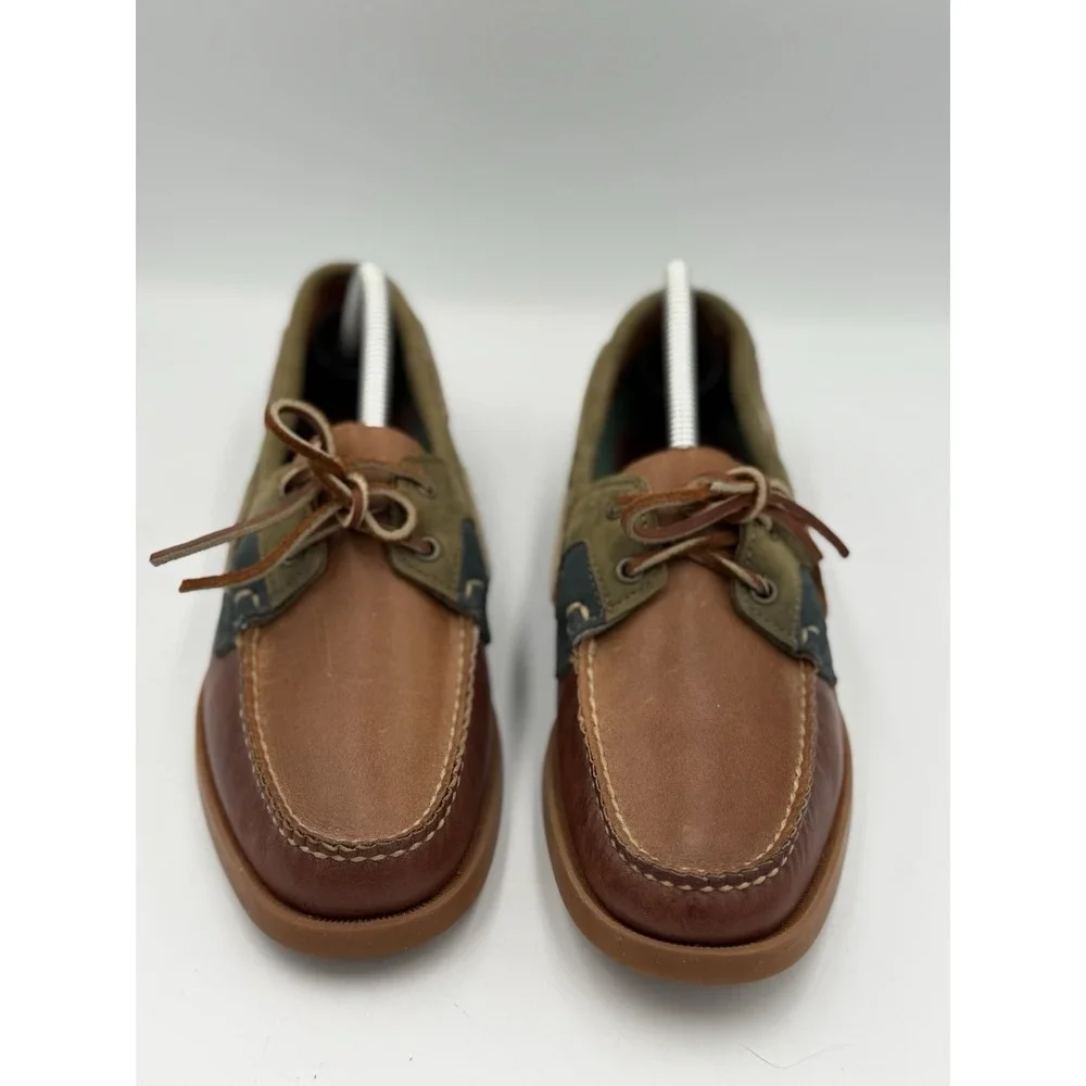 Vintage Sebago Docksides Boat Shoe Women's Size 11 Multicolor Leather Casual